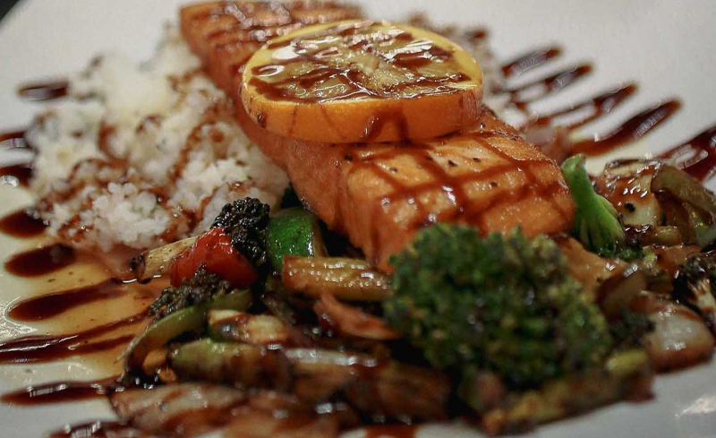 Photo of cooked salmon