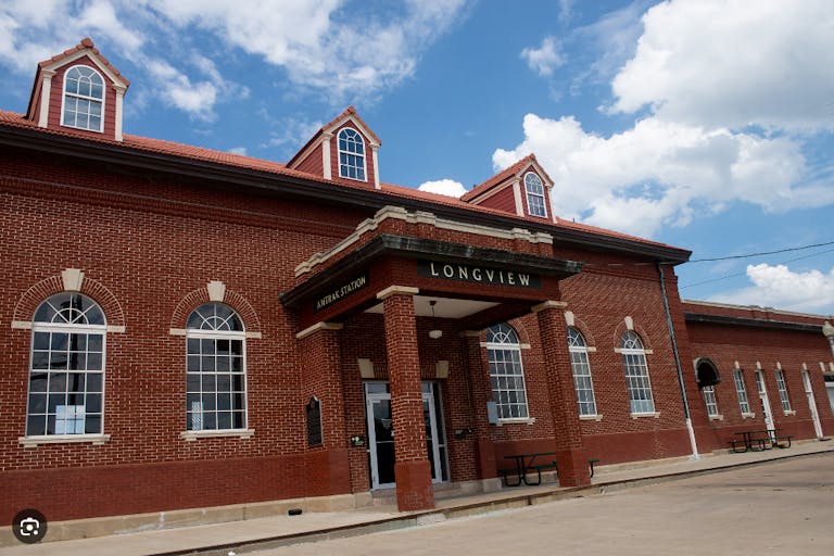 photo of red brick building Longview Depot