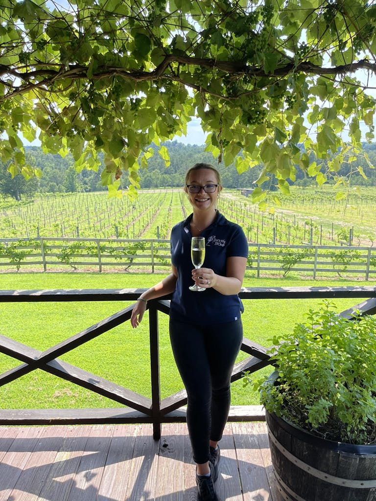 photo-lady holding glass of wine